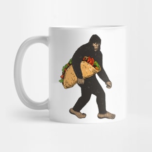 Funny Bigfoot Carrying Taco Mug